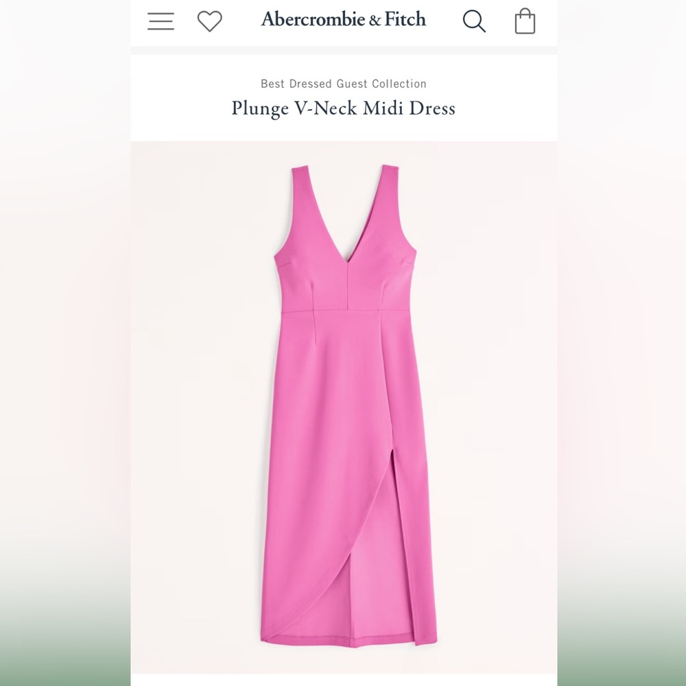 Abercrombie and Fitch V-Neck Midi Dress